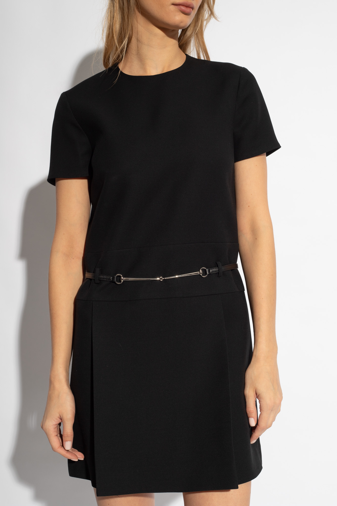 T shirt dress with gucci clearance belt